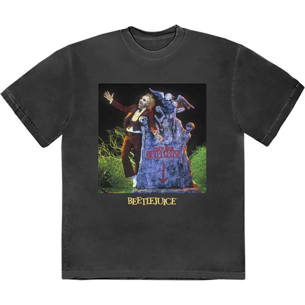 Beetlejuice - Grave Tshirt Homme - Noir